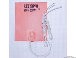 Гибкая нагревающая пластина 250 Вт 220 В (127х152) (терм.90) Keenovo