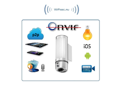 Уличная WiFi охранная видеокамера + фонарь с аудио каналом (дуплекс) , с DVR. Full HD (CAMB)