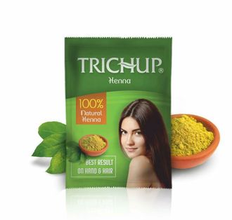 Индийская хна для волос и мехенди TRICHUP Vasu 100 гр