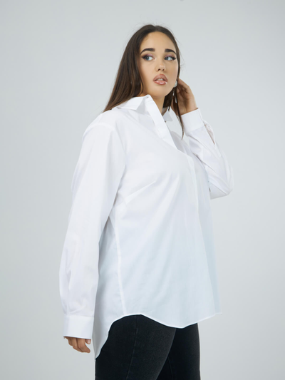 Классическая женская рубашка для полных