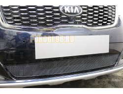 Защита радиатора Kia Sorento Prime 2017- black PREMIUM