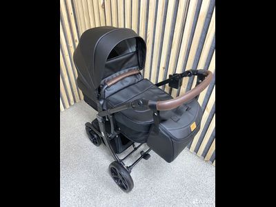 Детская коляска 2 в 1 Farfello Aimile Original Парижская ночь Экокожа