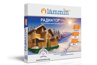 Радиатор PREMIUM Lammin алюминевый 500/80  4сек