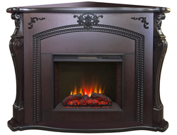 Угловой электрокамин Скарлет AO с очагом Sparta 25.5 LED