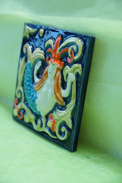 Русалка (изразцовая плитка)