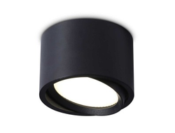Ambrella св-к накл. спот GX53 max12W поворот. черный цилиндр d100x60 TECHNO SPOT TN6808 BK