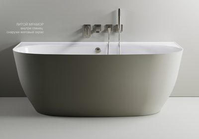 Astra-Form ванна Атрия Solid Surface пристеночная 170/85 см белая матовая