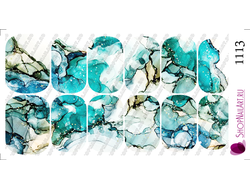 Слайдер-дизайн 1113 - Watercolor turquoise