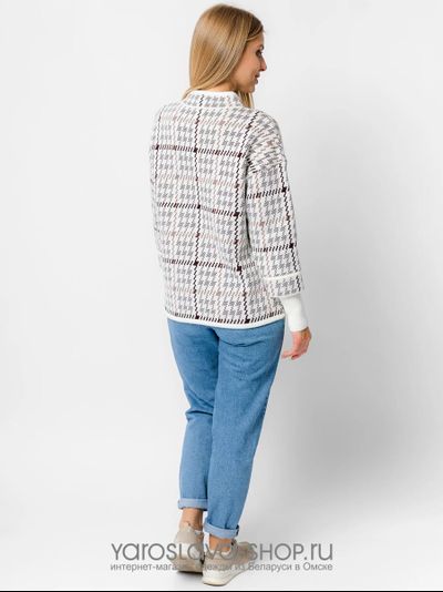 Женский трикотажный жакет в спортивном стиле