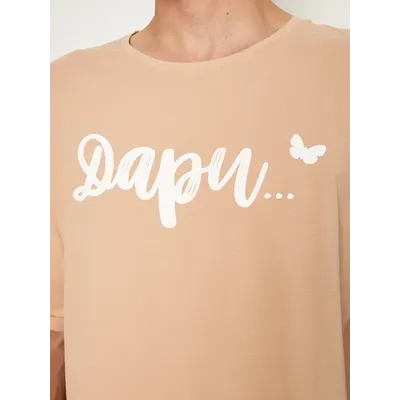 МУЖСКАЯ ФУТБОЛКА БЕЖЕВАЯ &quot;ДАРИ&quot;