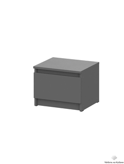 Денвер тумба прикроватная Графит серый