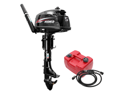 Лодочный мотор HIDEA (Хайди) HD 5 FHS с баком 12 л - MNELODKU.RU