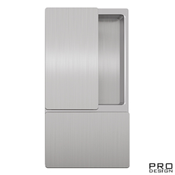 Ручка WAVE для распашных дверей без запирания матовый хром