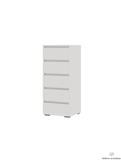 Хелен КМ 03 комод 502 5 ящиков Белый