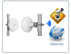 nRAYG-60adpair радиомост MikroTik Wireless Wire nRAY, до 1,5 км. (Пропускная способность Мбит/с 2000)