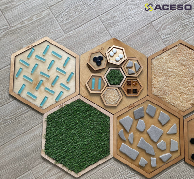 «Брусочки» – Элемент тактильной дорожки «Соты»