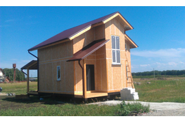 Дом из SIP-панелей с мансардой [90м²] по проекту «Наталья». (Волгоградская область)