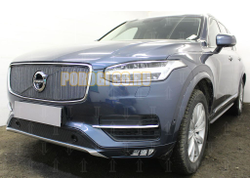Защита радиатора Volvo XC90 2014- black верх PREMIUM