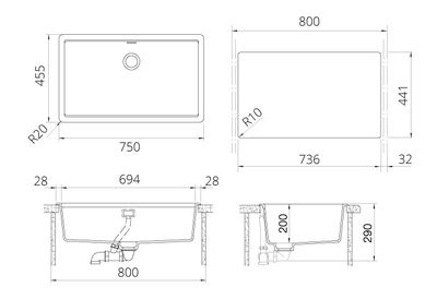 Мойка Schock GREENWICH 80