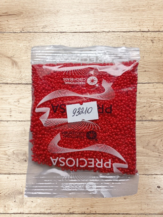 Бисер чешский круглый preciosa 10/0, бордовый непрозрачный (93210), 50 грамм