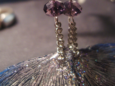 "Крылышки Пыльной Феи", волшебные серьги в северном стиле