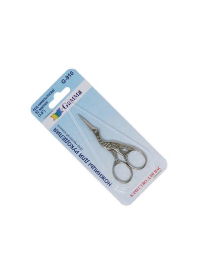 Ножницы для рукоделия Цапельки 92 мм G-910 Gamma цвет никель