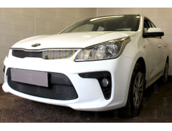 Защита радиатора KIA RIO 2017- black низ PREMIUM