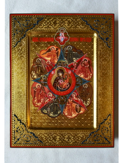 Неопалимая Купина. Рукописная икона