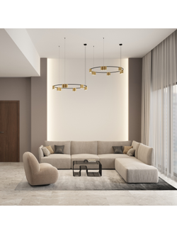 Подвесной светильник ORBIT DK4067-BK+SG