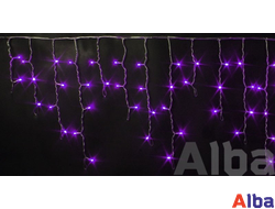 Бахрома 3*0.5 м ФИОЛЕТОВЫЙ, мерцание IP 65