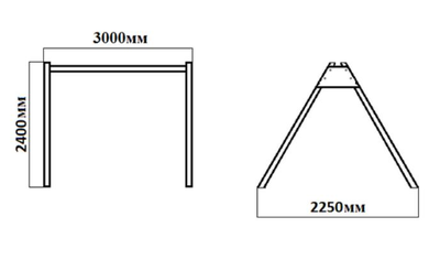 Уличные качели Sv Sport (рама) 3.0м