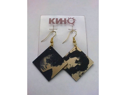 Серьги "Кино, Виктор Цой"