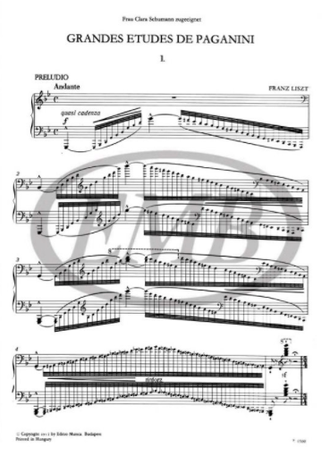 Liszt Grand Etudes after Paganini