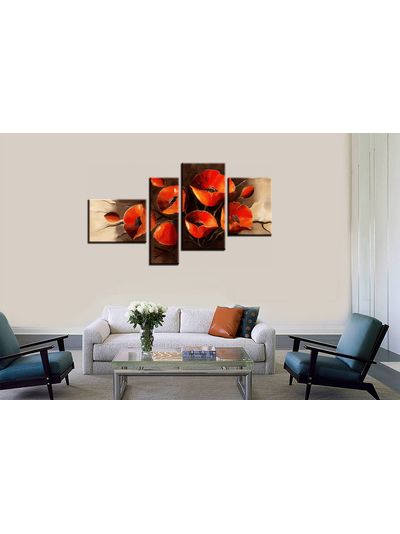 Модульная картина "Маковое счастье"