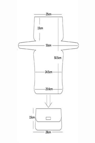 Канва пластиковая сумка 50х53 см черная