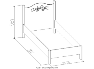 Кровать 5 (90) Глазов Adele