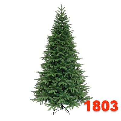 Елка искусственная #1803 размер: 2.1 м. (разборная, материал ПВХ, металлическая подставка)
