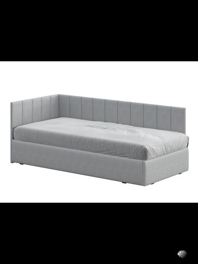 Кровать «КР 3» Серая 90 см (с основанием)