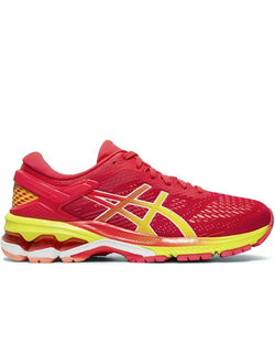 Asics Gel Kayano 26 Красные с желтым