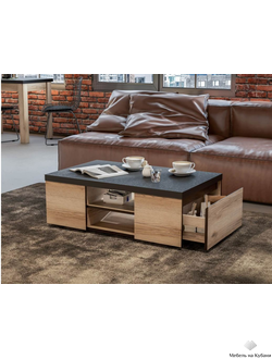 Берген стол журнальный Дуб делано/Венге