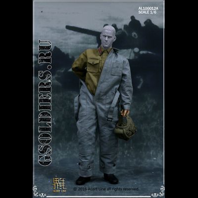 Советский танкист (механик-водитель) - коллекционная фигурка 1/6 WWII The Soviet Tank Corps Suit AL100012A - Alert Line