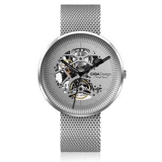Механические часы Xiaomi CIGA Design MY Series Mechanical Wristwatch (серебристая круглая оправа)