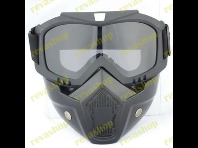 Маска-очки мотоциклетная велосипедная снегоходная лыжная модульная
