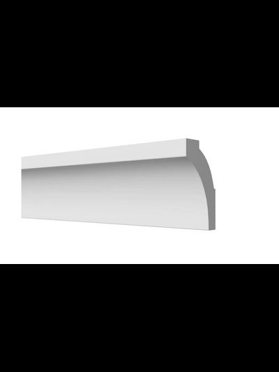 Потолочный плинтус DECOR-DIZAYN DD36, из дюрополимера, под покраску, ударопрочный