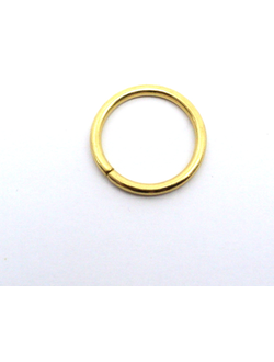 Кольцо вшивное желтое золото 1.8 см