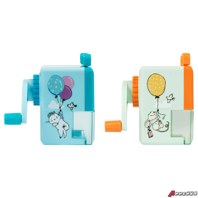 Точилка механическая ArtSpace "Веселые друзья", пласт. корпус ассорти, инд. упаковка. SR_51183