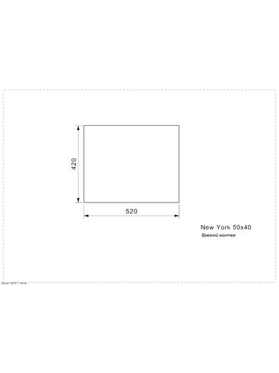 Мойка Reginox New York 50x40 Regi Color