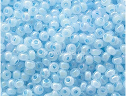 БИСЕР PRECIOSA 10/0 - 50г - 57534 С ЦВЕТНОЙ ЛИНИЕЙ ВНУТРИ ЖЕМЧУЖНЫЙ ГОЛУБОЙ