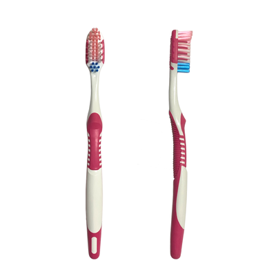 Зубная щетка розовая medium