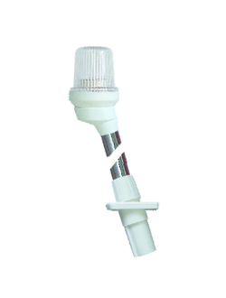 Круговой огонь на телескопической мачте 54см Lalizas Pole Light 30273 видимость 2 мили 12В 10Вт 360° для судов до 12м белый с белым корпусом
